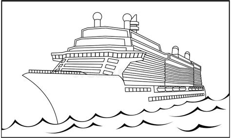 navio de cruzeiro para colorir