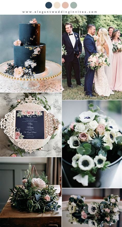 gold, navy and blush wedding Google Search Wedding day inspiration