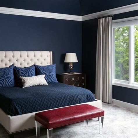 Navy And Red Bedroom Ideas