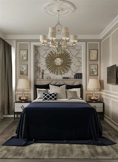 10+ Navy Blue And Gold Bedroom Ideas