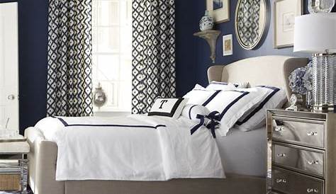 Navy Blue And White Bedroom Decorating Ideas