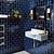 navy blue bathroom tile ideas