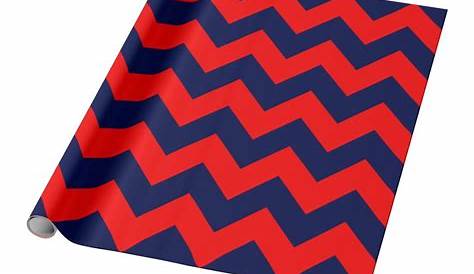 Chic Wrapping Paper: Plum, Blue and Navy Chevrons: up to $17.95 per 2