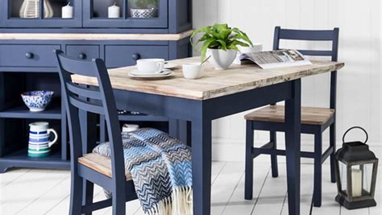 Navy Blue Kitchen Table and Chairs: Timeless and Versatile Additions to Your Kitchen