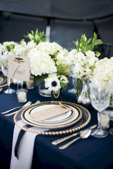 Trending30 Navy Blue and Greenery Wedding Ideas for 2021