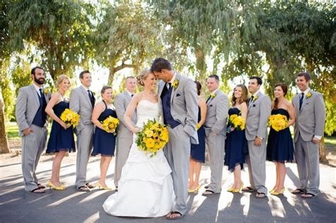 navy yellow and gray Navy yellow weddings, Yellow wedding, Sunflower