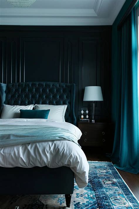 super cute girls bedroom // love the navy and the turquoise! Bedroom