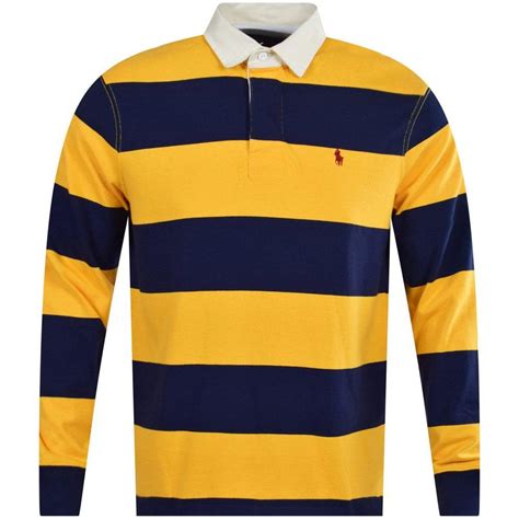 Navy And Yellow Rugby Shirt