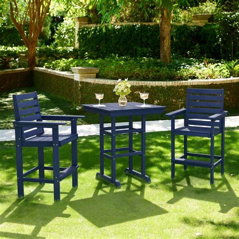 Navy Blue Bistro Set