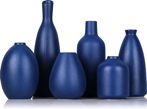 Navy Blue Ceramic Vase