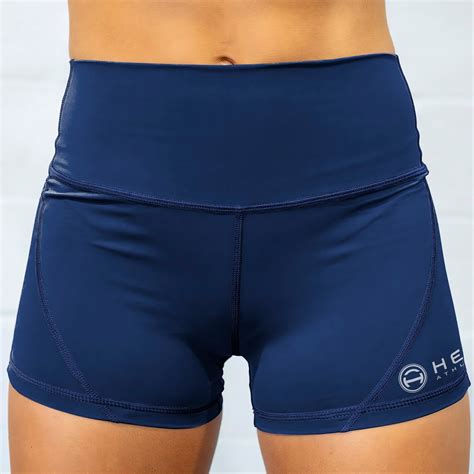 navy blue compression shorts women's