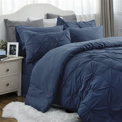 Navy Blue Double Comforter Set
