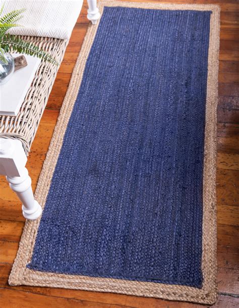 Navy Blue Jute Runner