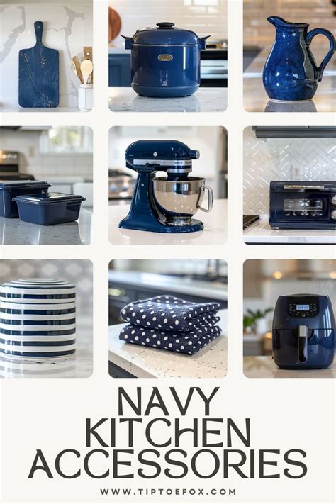 Navy Blue Kitchen Accessories