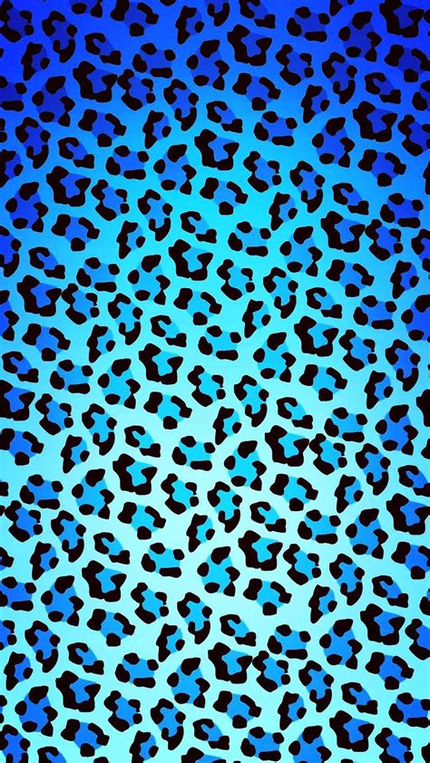 Navy Blue Leopard Print Wallpaper