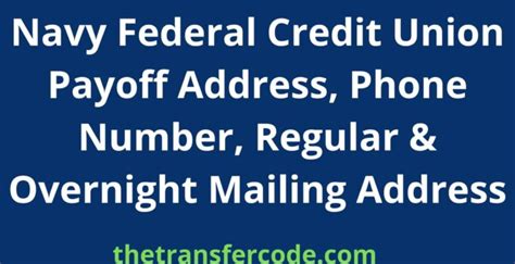 navy federal credit union loss payee address
