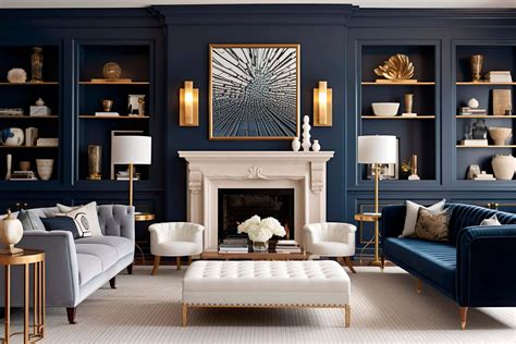 20+ Navy Living Room Ideas