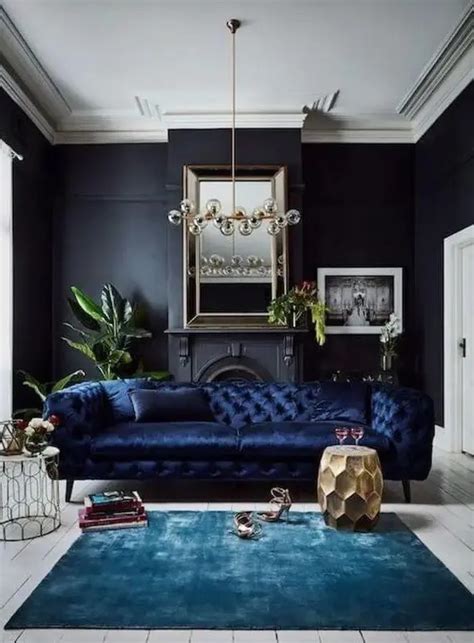 20+ Navy Couch Living Room MAGZHOUSE