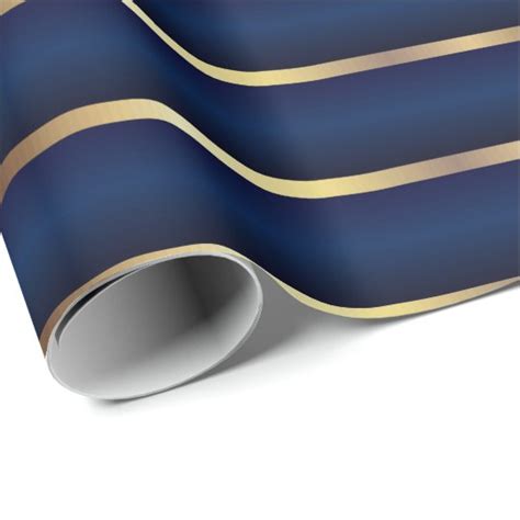 navy striped wrapping paper