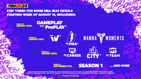 nba 2k24 news schedule