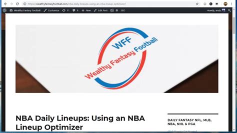 nba daily lineups