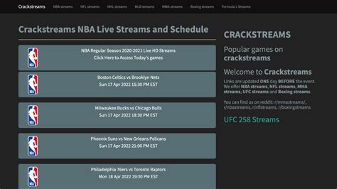 nba east streams crackstreams