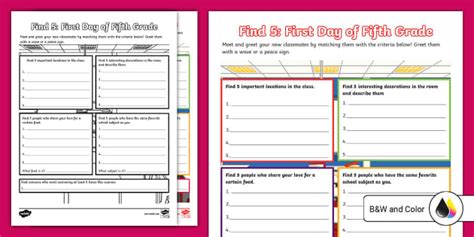 Nba Math First Day Of School Worksheet