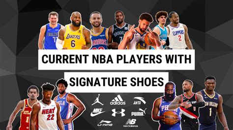 nba players with signature shoes 2023