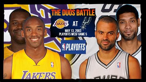 nba playoffs 2003 lakers vs spurs