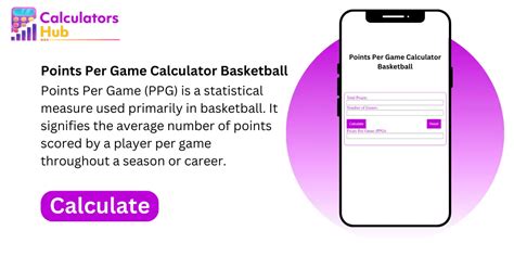 Nba Points Per Game Calculator