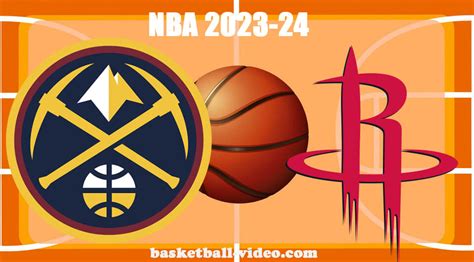 nba tickets denver vs houston