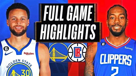 nba warriors vs clippers full game