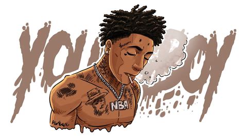 nba youngboy painting face