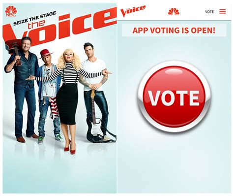 nbc the voice voting app