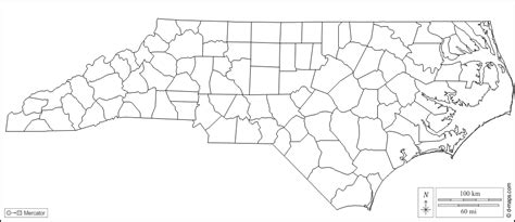 Nc County Map Printable Blank