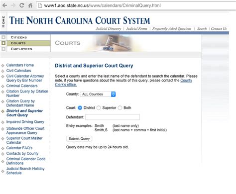 Nc Courts Calendar