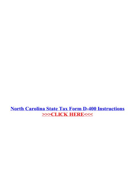 nc d-400 instructions 2023