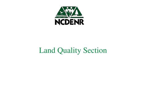 Nc Land Quality Section