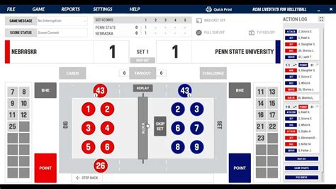 ncaa livestats for volleyball