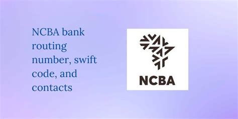 ncba bank swift code tanzania