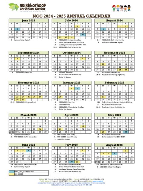 Ncc Fall 2024 Calendar