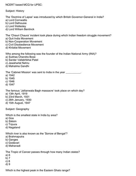 Topics Ncert Mcq For Upsc Latest