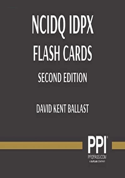 ncidq idpx flash cards