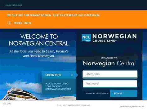 ncl log in account