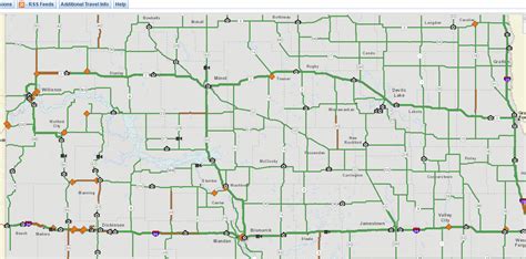 nd road map weather