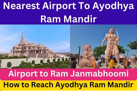 nearest airport to ayodhya temple