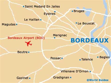nearest airport to bordeaux