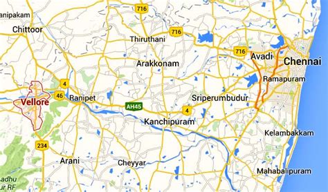 nearest airport to vellore