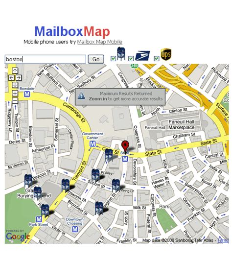 nearest mailbox