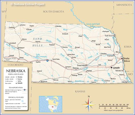 nebraska map